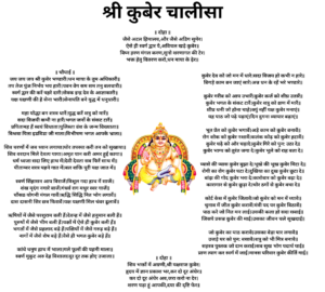 Kuber Chalisa Lyrics in Hindi Photo, Full HD Kuber Chalisa Lyrics Photo